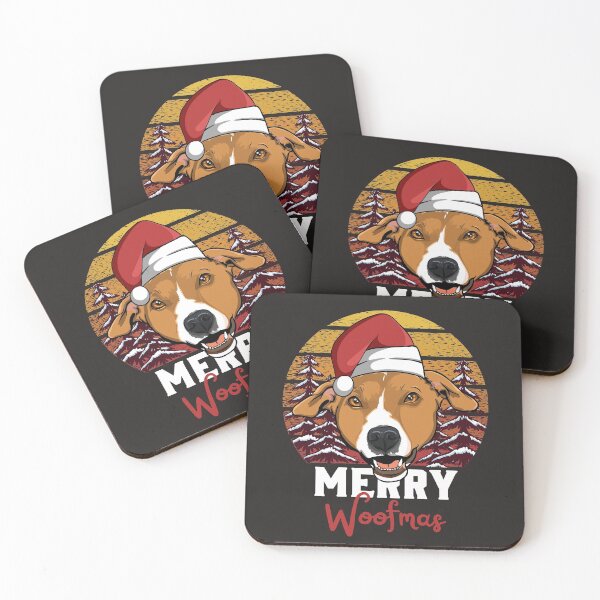 Item preview, Jack Russell Terrier Dog Merry Woofmas Christmas Art designed and sold by MrEddie10.
