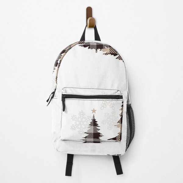 Item preview, Christmas Tree Tan Color Buffalo Plaid designed and sold by SpringMoonPress.