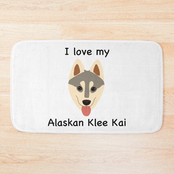 Item preview, I Love My Alaskan Klee Kai (grey with brown eyes) designed and sold by Tiki-Kreations.