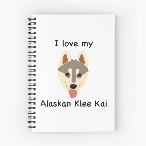 Item preview, I Love My Alaskan Klee Kai (grey with brown eyes) designed and sold by Tiki-Kreations.
