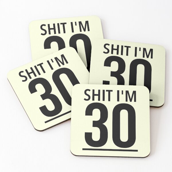 Item preview, SHIT IM 30, So Happy I'm thirty | A 30 years old meme(yellow) designed and sold by Delandor.