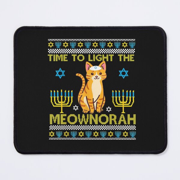 Item preview, Light The Meownorah Jewish Cat Menorah Lover Ugly Chanukah T-Shirt designed and sold by Blank-Branson.