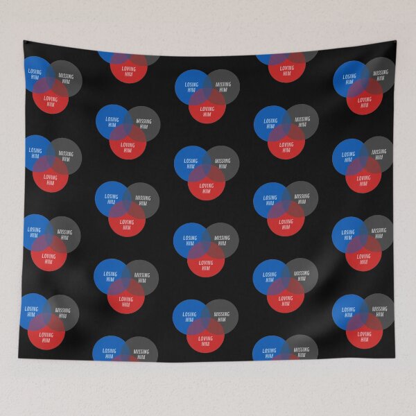 Item preview, Losing him was BLUE, missing him was DARK GRAY but loving him was RED - Taylor Swift designed and sold by nd-creates.
