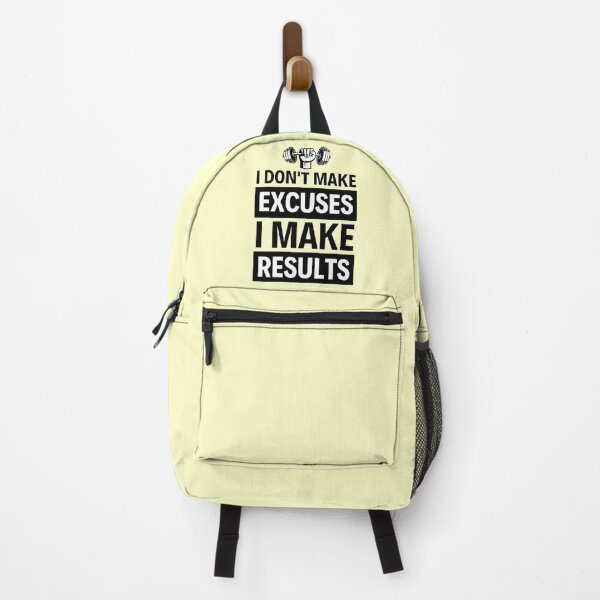 Item preview, I Don't Make Excuses I Make Results Gym Fitness Funny And Inspiring Quotes designed and sold by chetan786.