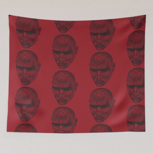 Item preview, Satanic Header - red edition  designed and sold by Alexanders-hart.