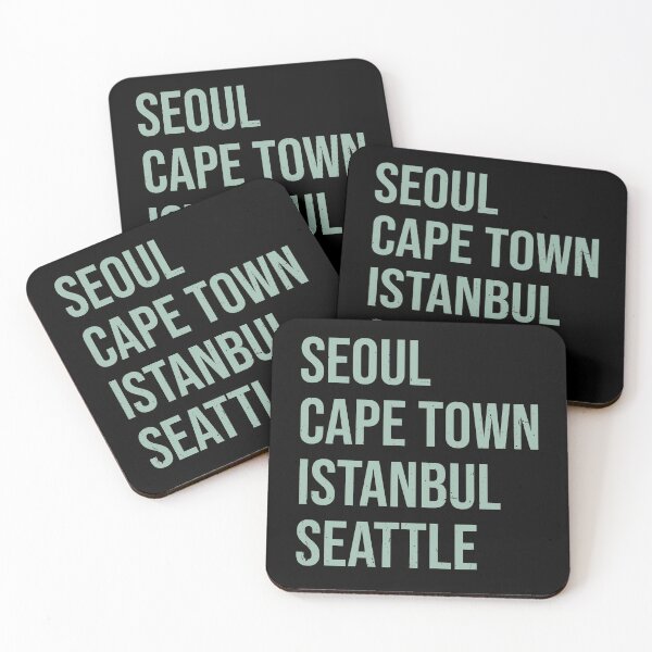 Item preview, Seoul, Cape Town, Istanbul, Seattle designed and sold by roboticaldad.