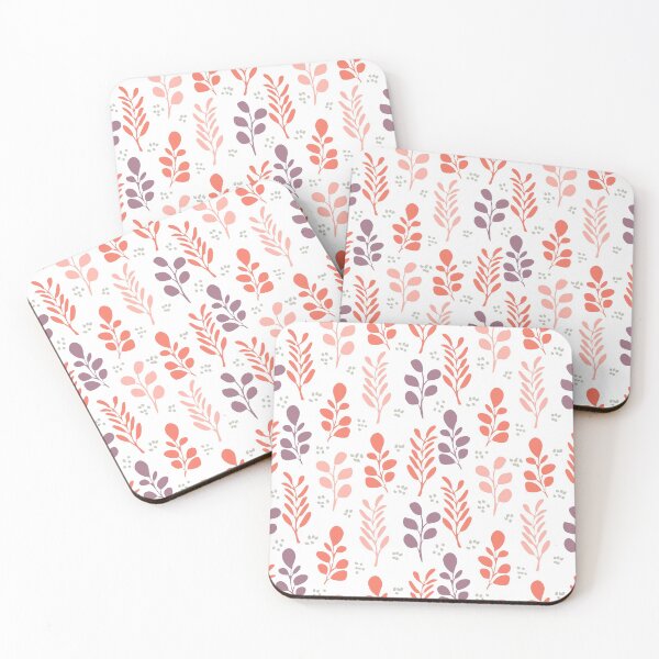 Item preview, Bright color Hand drawn leaves repeat pattern designed and sold by tamongg14.