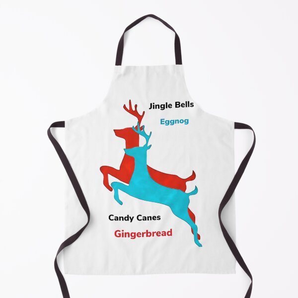 Item preview, Red and aqua blue print with holiday theme designed and sold by BJG1966.