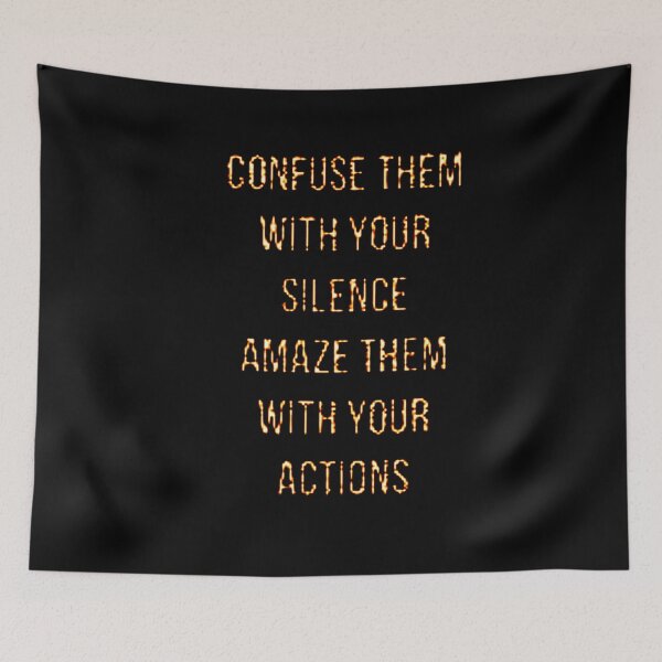 Item preview, SILENCE AND ACTIONS designed and sold by THE AMERICAN TEEVANGELIST.