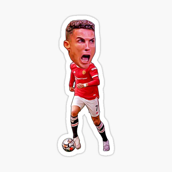 Cute Caricature Cristiano Ronaldo Manchester United CR7