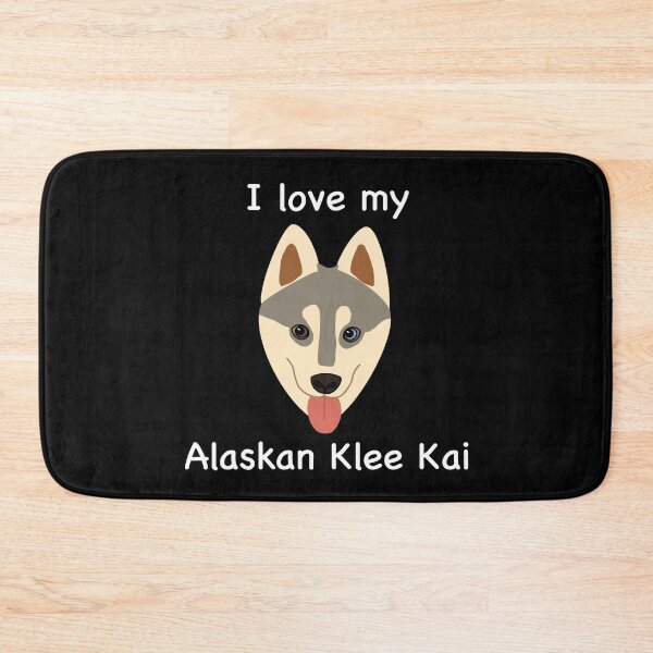 Item preview, I Love My Alaskan Klee Kai (grey with bi eyes) designed and sold by Tiki-Kreations.