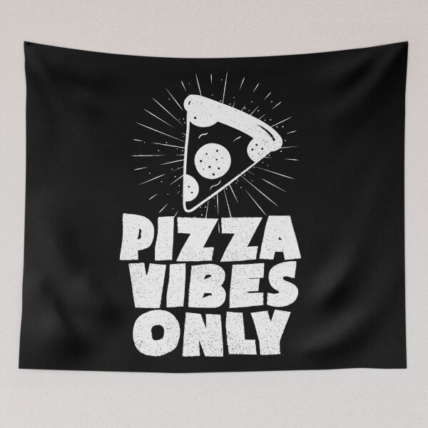 Item preview, Pizza Vibes Only Vintage White designed and sold by Creatively Torn.