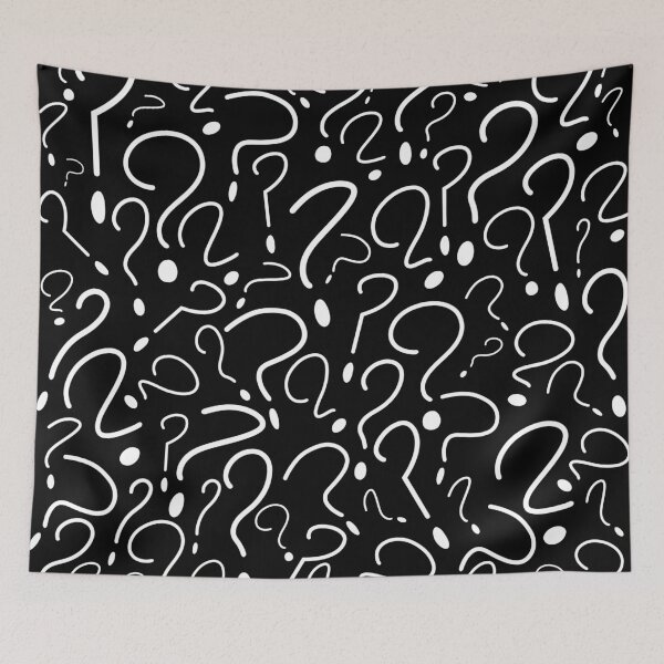 Item preview, Inverted Question Mark Pattern Retro Cartoon Style designed and sold by skullislandprod.