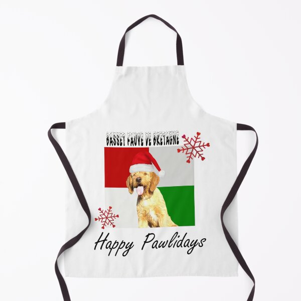 Item preview, Happy Pawlidays – Christmas Basset Fauve de Bretagne Dog Design w/ Santa Hat designed and sold by platinumblks.