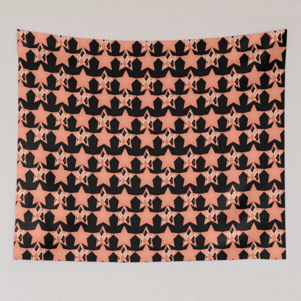 Item preview, Peach Plaid Stars designed and sold by KDStout.