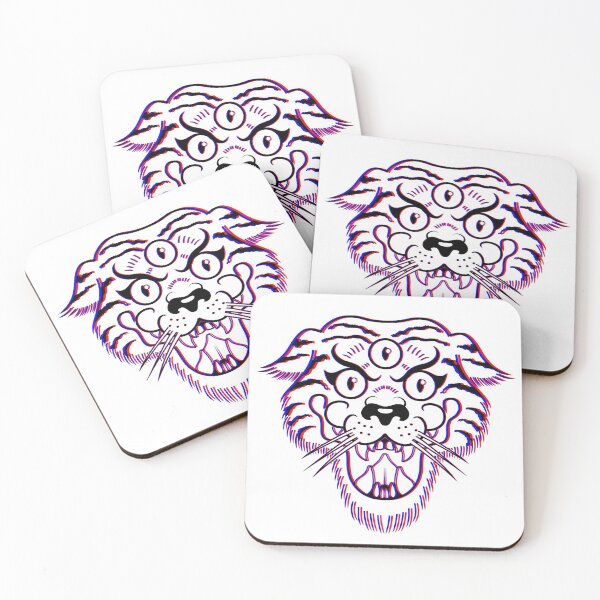 Item preview, 3-D 3-Eyed Tiger Anaglyph  designed and sold by Keaton Kohl.