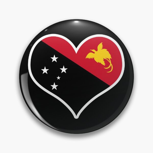Item preview, Papua New Guinea Flag Heart designed and sold by PKHalford.