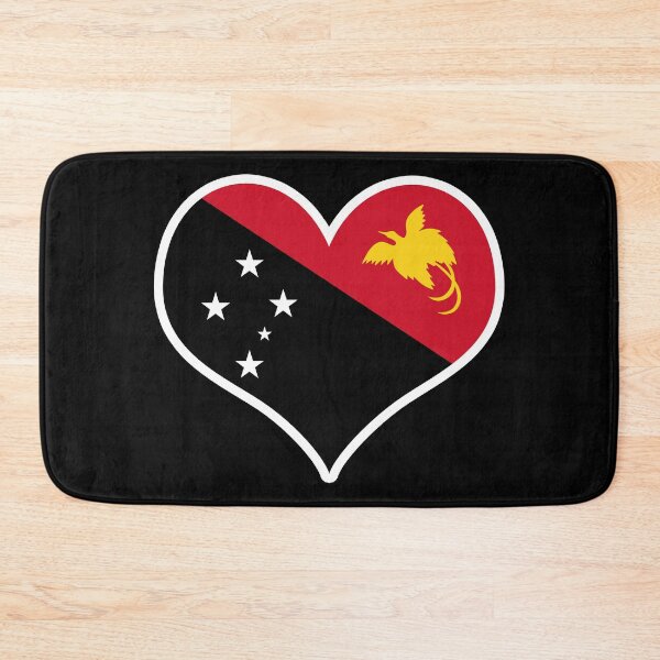 Item preview, Papua New Guinea Flag Heart designed and sold by PKHalford.