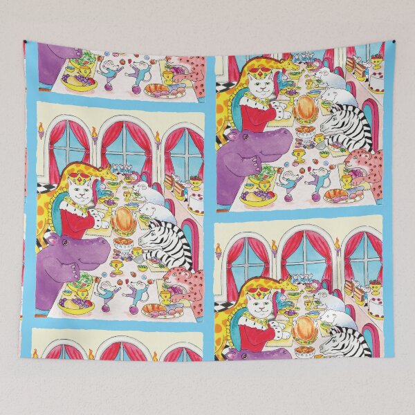 Item preview, "King Leo and Guests at the Banquet Table" designed and sold by gigiamal.