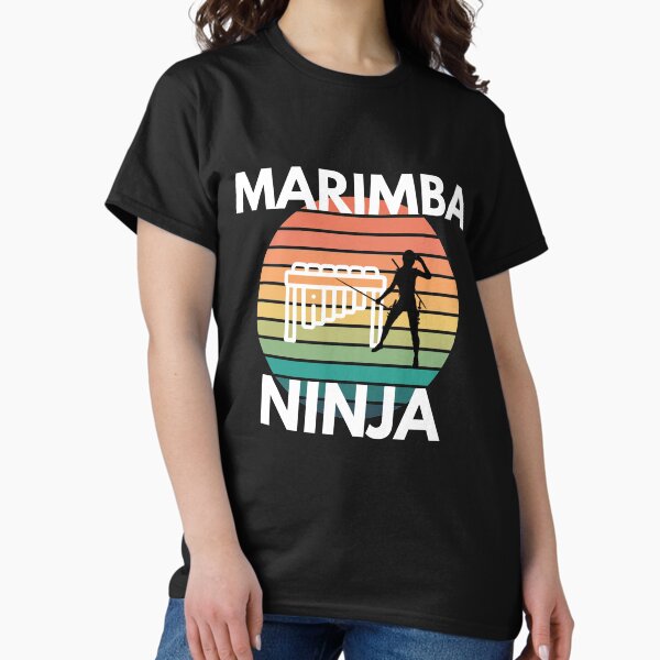 Item preview, Marimba Ninja Percussionist Musician Marching Band Humor designed and sold by EllConApparel.
