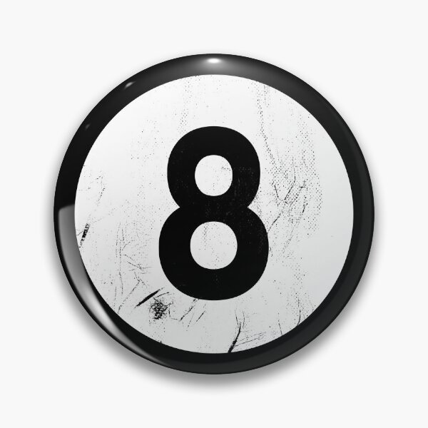 Item preview, 8 Ball Cue Ball (distressed design) designed and sold by siggyspatsky.