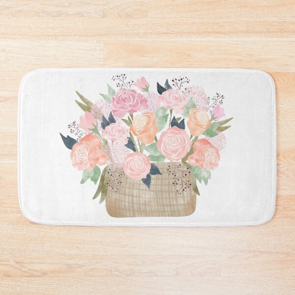 Item preview, Beautiful Watercolor Rose Basket designed and sold by MandyRosko.