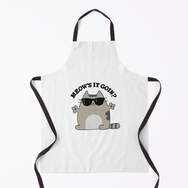Item preview, Meow's It Goin Cute Cat Puns designed and sold by punnybone.