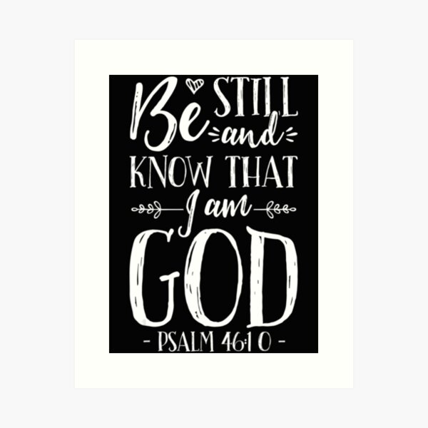 Be Still and Know that I am God Black Letter De7x24 Wood Pallet Wall Art Plaque 