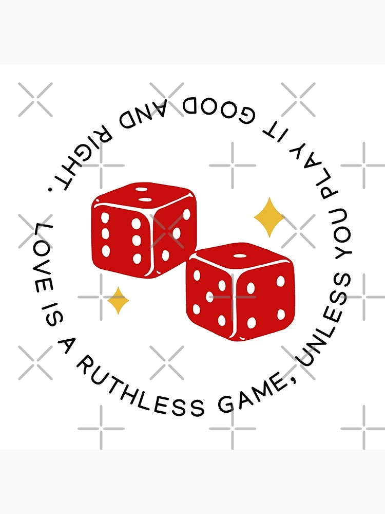 Love is a ruthless game unless you play it good and right - Taylor Swift/  RED (Taylor's Version) Greeting Card by nd-creates