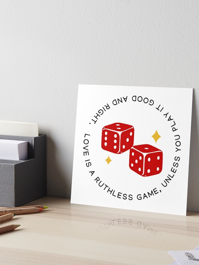 Love is a ruthless game unless you play it good and right - Taylor Swift/  RED (Taylor's Version) Greeting Card by nd-creates