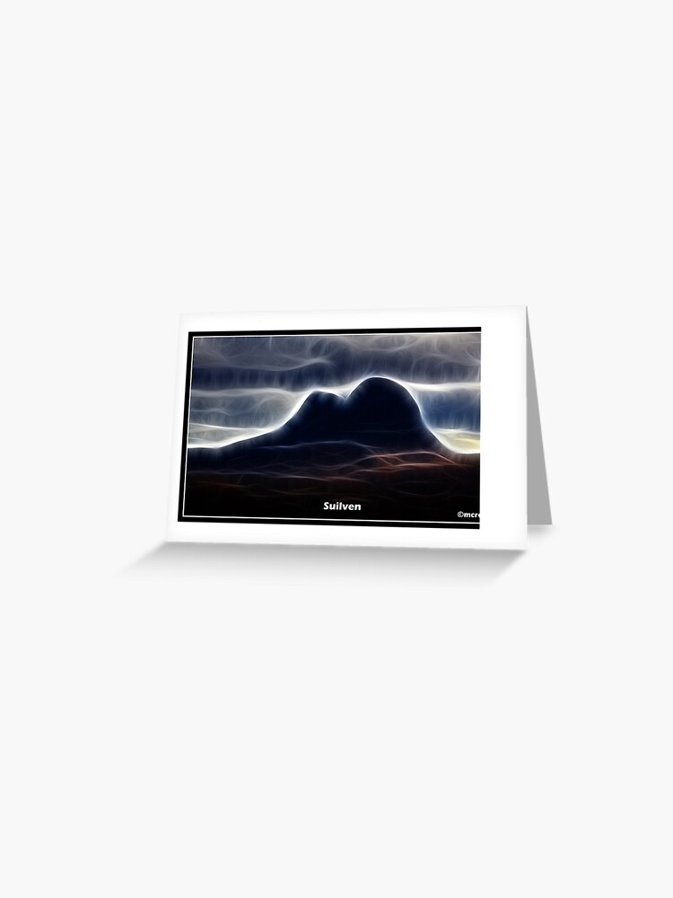 Thumbnail 1 of 2, Greeting Card, Suilven (fractulis) designed and sold by Alexander Mcrobbie-Munro.