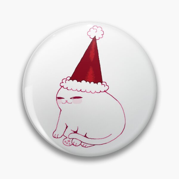 Item preview, cat in santa hat designed and sold by comababeyy.