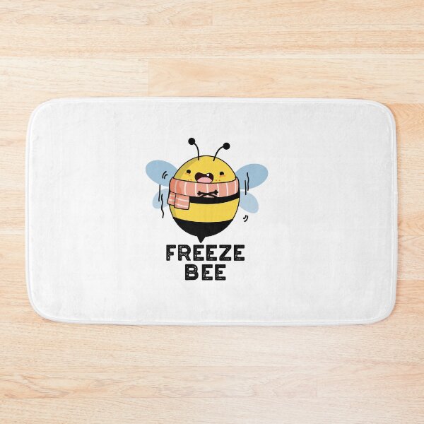 Item preview, Freeze Bee Funny Bug Puns  designed and sold by punnybone.