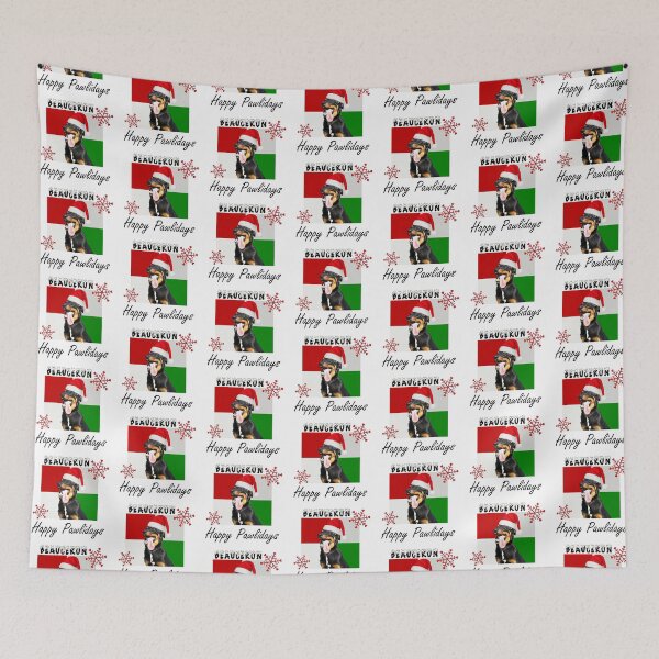 Item preview, Happy Pawlidays – Christmas Beauceron Dog Design w/ Santa Hat designed and sold by platinumblks.