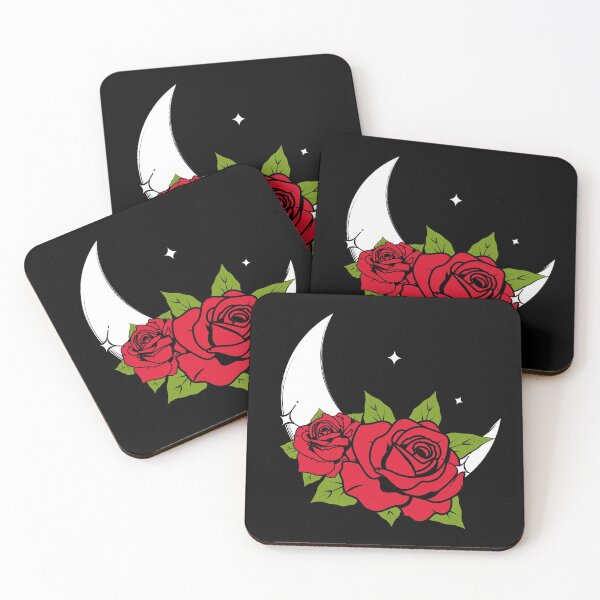 Item preview, Red Roses & Crescent Moon designed and sold by Gavinstar.