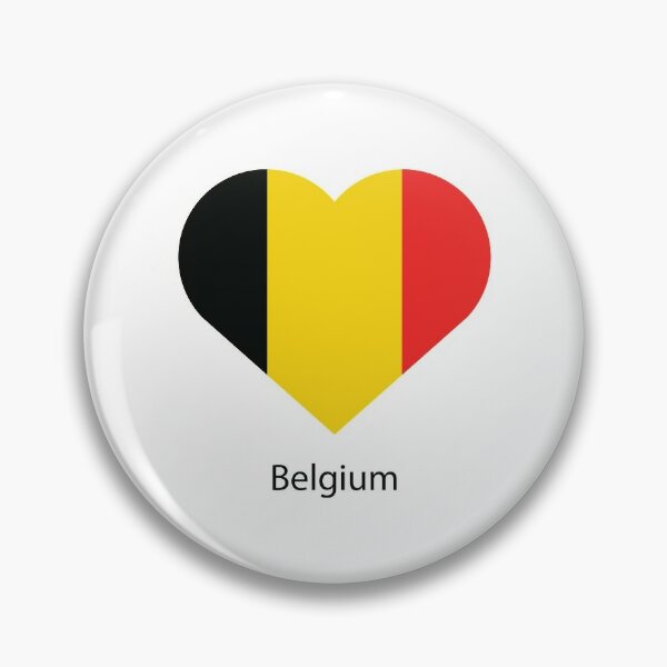 BB000366 'I Love Belgium' Insignia de Botones Pin