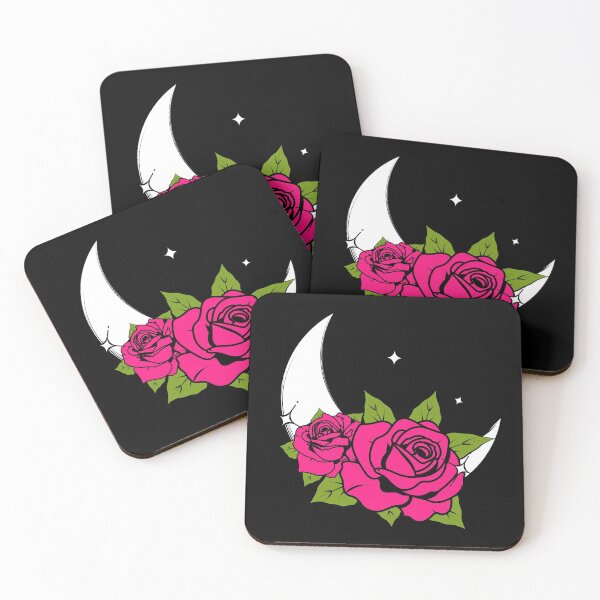Item preview, Pink Roses & Crescent Moon designed and sold by Gavinstar.