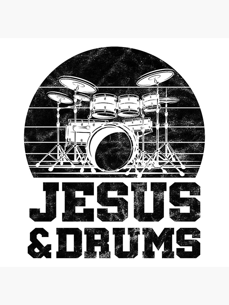 "jesus and drums drummer" Poster for Sale by garimaphutela Redbubble