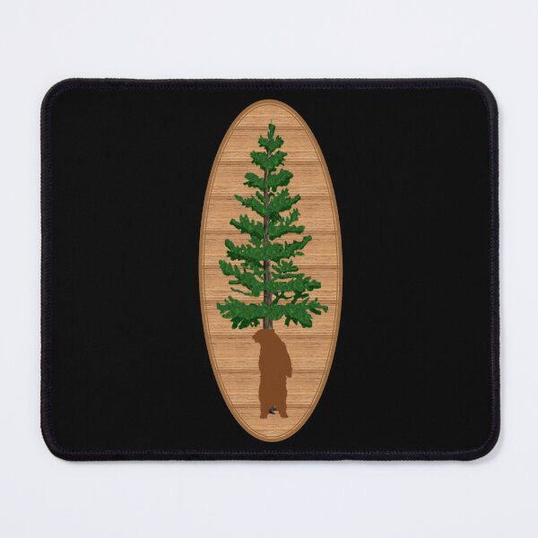 Item preview, Brown Bear Back Scratchin-Vintage Plaque Oval on Black designed and sold by HighCountry2021.