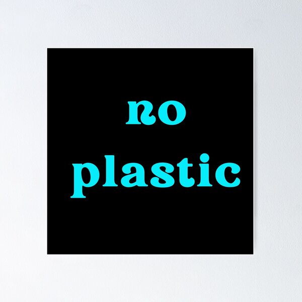 Item preview, NO PLASTIC designed and sold by Swooncake Press.