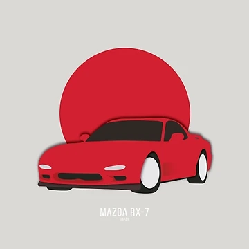 Artwork thumbnail, Mazda RX7 by Mitchell Hallmark