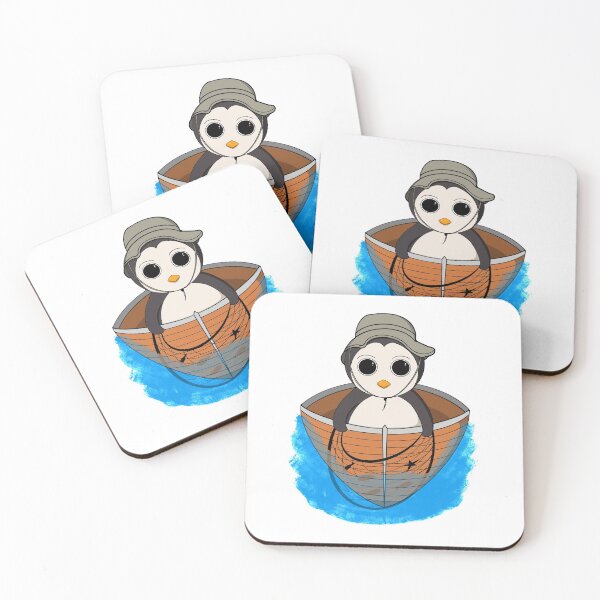Item preview, Fishing penguin with cast net designed and sold by Mimoaly.