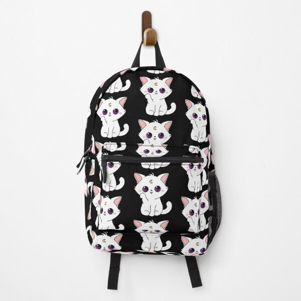 Item preview, Cute White Chibi Moon cat designed and sold by Emotestock.