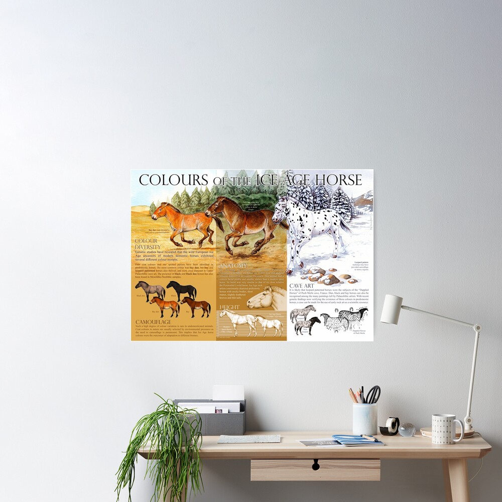 Colours of the Ice Age Horse Poster