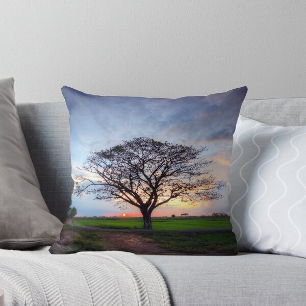 Item preview, Beautiful Tree in the Rice at Sunset. designed and sold by Huskyyy Designs.