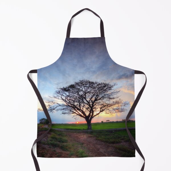 Item preview, Beautiful Tree in the Rice at Sunset. designed and sold by Huskyyy Designs.