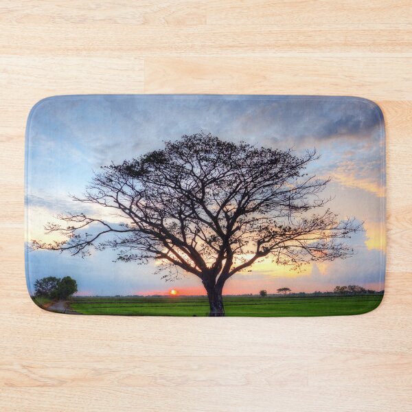 Item preview, Beautiful Tree in the Rice at Sunset. designed and sold by Huskyyy Designs.