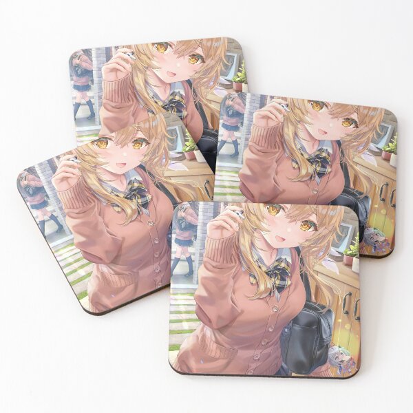 Item preview, Cute anime girl smiling designed and sold by LokShyu.