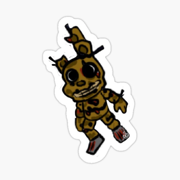 SPRINGTRAP IS REALLLLLLL!!!!!! - Five nights at Freddy's 3 Sticker for  Sale by Thynee's Clown shop