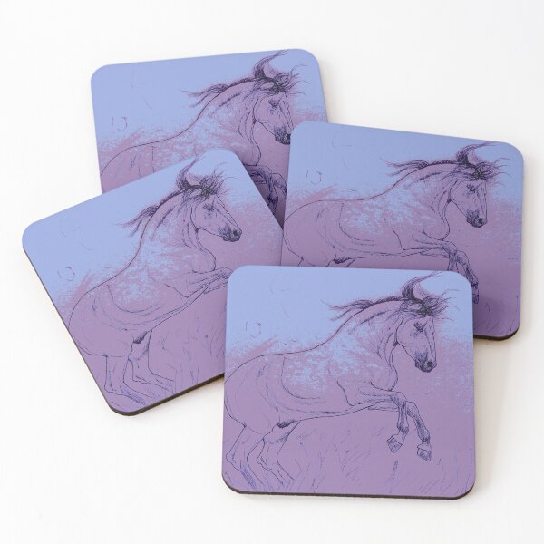 Item preview, Rearing horse in pink designed and sold by horseaddicted.